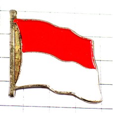 ピンバッジ・モナコ公国の国旗 MONACO INDONESIA FLAG