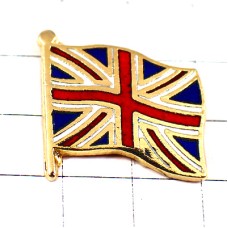 ピンバッジ・ユニオンジャック英国UKイギリス国旗はためく ENGLAND FLAG