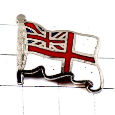 ピンバッジ・ホワイトエンサイン聖ジョージ十字セントジョージエンサインUKイギリス海軍の軍艦旗