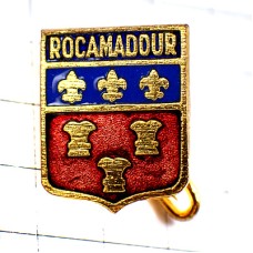 ブローチ・ロカマドゥール３つの百合の紋章 ROCAMADOUR FRANCE