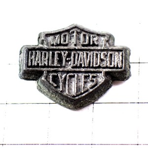 ピンバッジ・ハーレーダビッドソン二輪バイク紋章ピューター製 HARLEY-DAVIDSON USA