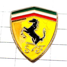 ピンバッジ・フェラーリ黒馬エンブレム車ＳＦSCUDERIA-FERRARI