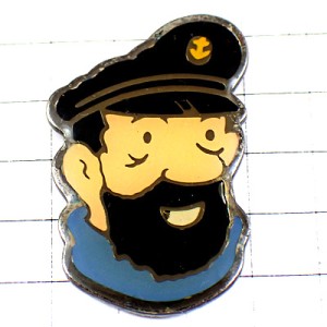ピンバッジ・八ドック船長タンタンの冒険旅行 CAPITAINE HADDOCK CAPTAIN TINTIN