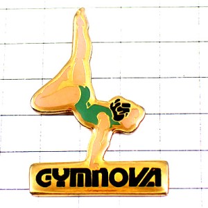 ピンバッジ・レオタード女子選手逆立ち新体操 GYMNOVA FRANCE