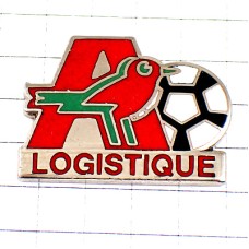 ピンバッジ・赤い小鳥Ａサッカー球オーション店スーパーマーケット AUCHAN FRANCE