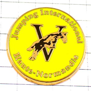 ピンバッジ・ジャンプ馬のレース∨ JUMPING