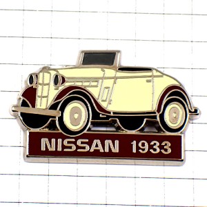 ピンバッジ・日産1933年オープンカー車ダットサン14型ロードスター NISSAN-1933 JAPAN