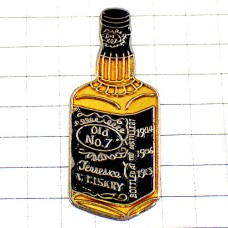 ピンバッジ・ジャックダニエル酒ウイスキーボトル瓶型 JACK-DANIELS TENNESSEE WHISKY WHISKEY USA
