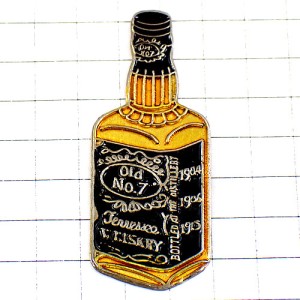 ピンバッジ・ジャックダニエル酒ウイスキーボトル瓶型 JACK-DANIELS TENNESSEE WHISKY WHISKEY USA