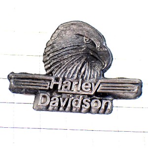 ピンバッジ・ハーレーダビッドソン二輪バイク鷲ピューター製 HARLEY-DAVIDSON PEWTER EAGLE LIVE-RIDE USA BIKER