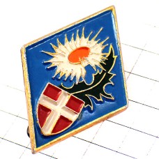 ブローチ・エーデルワイス白い花サヴォア白い十字