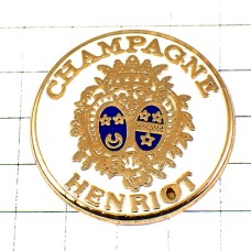 ピンバッジ・アンリオ酒シャンパーニュ紋章シャンパン CHAMPAGNE HENRIOT FRANCE