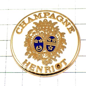 ピンバッジ・アンリオ酒シャンパーニュ紋章シャンパン CHAMPAGNE HENRIOT FRANCE