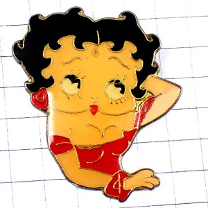 ピンバッジ・ベティブープ赤いドレスのベティちゃん漫画アニメ