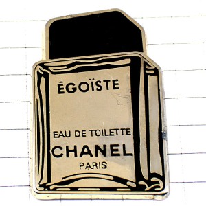 ピンバッジ・シャネル香水エゴイスト金色ゴールド壜オードトワレ型 CHANEL PARIS EGOISTE FRANCE