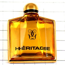 ピンバッジ・ゲラン香水エリタージュ壜 GUERLAIN HERITAGE FRANCE