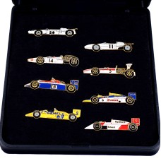 ピンバッジ・ホンダF1車セット８個アイルトン・セナ HONDA JAPAN AYRTON-SENNA MARLBORO CAMEL MOBIL-OIL