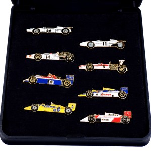ピンバッジ・ホンダF1車セット８個アイルトン・セナ HONDA JAPAN AYRTON-SENNA MARLBORO CAMEL MOBIL-OIL