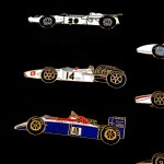 ピンバッジ・ホンダF1車セット８個アイルトン・セナ HONDA JAPAN AYRTON-SENNA MARLBORO CAMEL MOBIL-OIL
