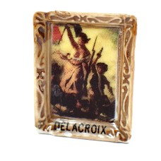 フェーブ・ドラクロワ画『自由の女神』 EUGENE-DELACROIX  REVOLUTION LA-LIBERTÉ-GUIDANT-LE-PEUPLE FRANCE
