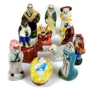 フェブ・クレッシュ生誕祭クリスマス飾り１２個 FEVE JESUS CRECHE MARIE JOSEPH ROIS-MAGES