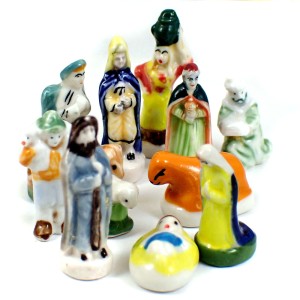 フェブ・クレッシュ生誕祭クリスマス飾り１２個 FEVE JESUS CRECHE MARIE JOSEPH ROIS-MAGES