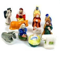 フェブ・クレッシュ生誕祭クリスマス飾り１１個 FEVE JESUS CRECHE MARIE JOSEPH ROIS-MAGES