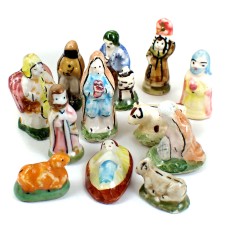 フェブ・クレッシュ生誕祭クリスマス飾り１２個 FEVE JESUS CRECHE MARIE JOSEPH ROIS-MAGES