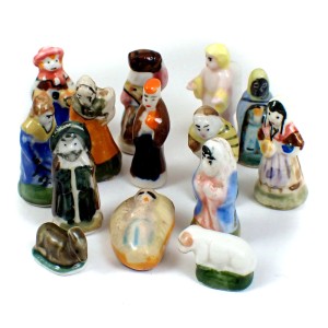 フェブ・クレッシュ生誕祭クリスマス飾り１４個 FEVE JESUS CRECHE MARIE JOSEPH ROIS-MAGES