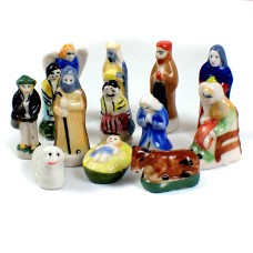 フェブ・クレッシュ生誕祭クリスマス飾り１２個 FEVE JESUS CRECHE MARIE JOSEPH ROIS-MAGES