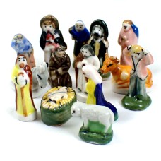 フェブ・クレッシュ生誕祭クリスマス飾り１４個 FEVE JESUS CRECHE MARIE JOSEPH ROIS-MAGES