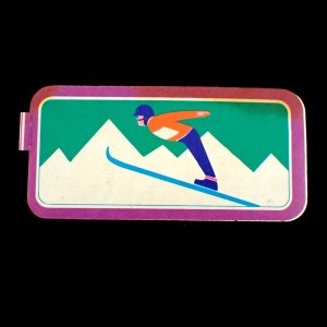 ステッカー・スキージャンプ雪山