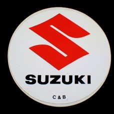 ステッカー・スズキ赤いＳバイク車オートバイ二輪