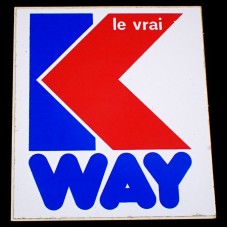 ステッカー・ＫアルファベットK-WAYカーウェイ洋服 FRANCE