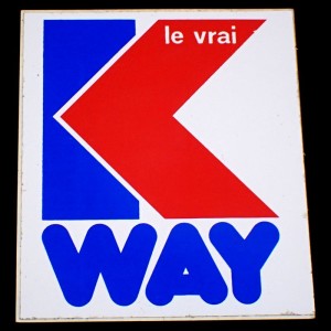 ステッカー・ＫアルファベットK-WAYカーウェイ洋服 FRANCE
