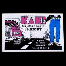 ステッカー・カキKAKIジーンズ洋服トラック大型車 KAKI JEANS FRANCE