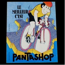 ステッカー・サイクリング自転車ツールドフランス黄色マイヨジョーヌ PANTASHOP FRANCE