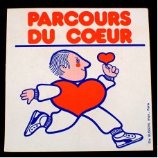 ステッカー・走る人形まっ赤なハート PARCOURS-DU-COEUR FRANCE