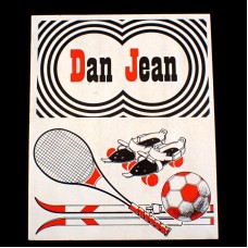 ステッカー・ダンジャン洋服テニスとサッカーとスキーとローラースケート靴 DAN-JEAN JEANS FRANCE