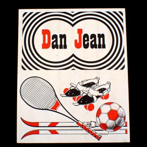 ステッカー・ダンジャン洋服テニスとサッカーとスキーとローラースケート靴 DAN-JEAN JEANS FRANCE