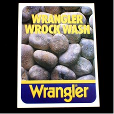 ステッカー・ラングラー服ロックウォッシュ石ころ写真ジーンズ洋服 WRANGLER JEANS USA