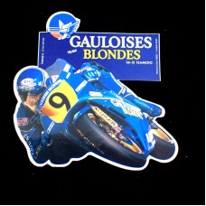 ステッカー・バイク二輪オートバイ青ゴロワーズ煙草タバコ９番