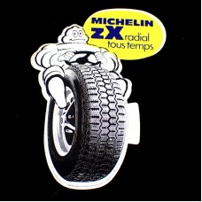 ステッカー・ミシュラン車タイヤZXビバンダムくんビブの運転