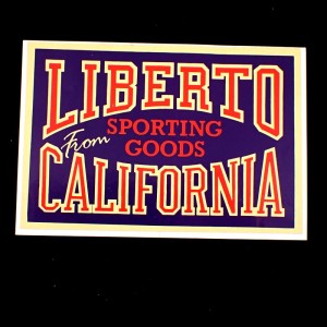 ステッカー・リベルト服ジーンズ/USAカリフォルニア州アメリカ LIBERTO JEANS CALIFORNIA USA