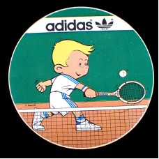 ステッカー・アディダス男の子テニス選手