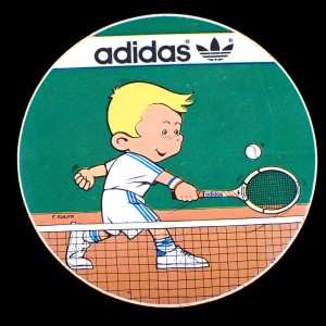 ステッカー・アディダス男の子テニス選手