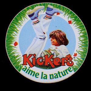 ステッカー・長髪の男の子キッカーズ革靴ショートブーツ KICKERS