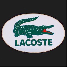ステッカー・ラコステのワニ鰐グリーン緑色 LACOSTE FRANCE