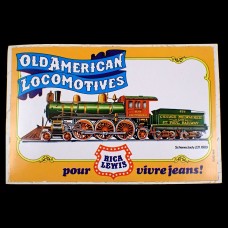ステッカー・アメリカの蒸気機関車リカルイス洋服ジーンズ鉄道 RICA-LEWIS JEANS USA