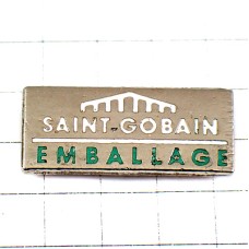ピンバッジ・製鉄会社サンゴバン銀色シルバー SAINT-GOBAIN PONT-A-MOUSSON FRANCE